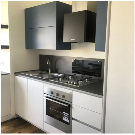 Komínová digestoř Faber Lithos EG6 BK A45, nerez/černá mat