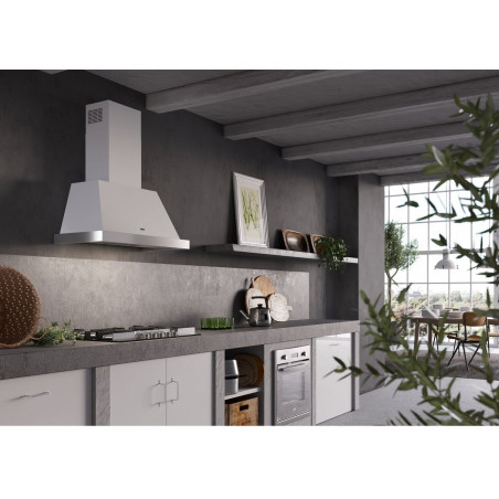 Komínová digestoř Faber THEA EV8 WH MATT A80, bez rámu, bílá mat