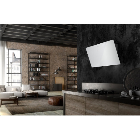 Komínová digestoř Faber Tweet EV8 WH A80, bílá/bílé sklo