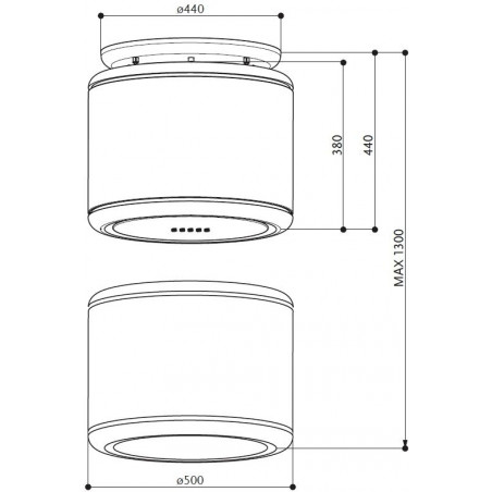 Lustrová digestoř Faber Odette PLUS BK MATT, černá mat Lustrová digestoř Faber Odette PLUS BK MATT, černá mat