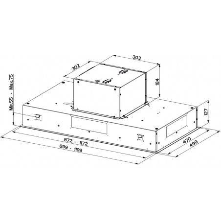 Stropní digestoř Faber Heaven 2.0 X A120, nerez