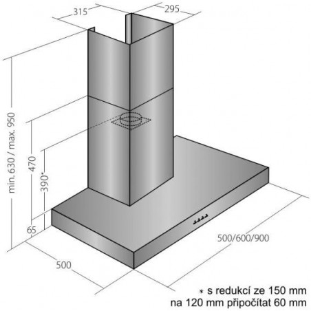 Odsavač par Cata Empire VIP KD 522090, dálkové ovládání