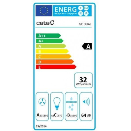 Odsavač par Cata GC DUAL 75 Bílé sklo