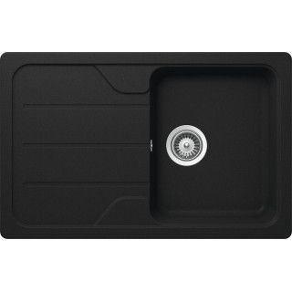 Kuchyňský dřez Teka Simpla 45 S-TG 1B 1D Černá metalická