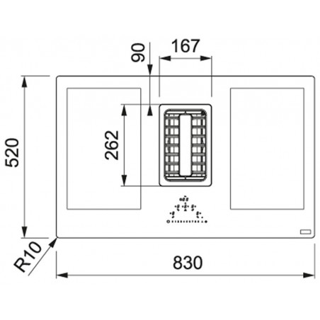 Odsavač par s indukční deskou Franke Maris FMA 839 HI Černé sklo