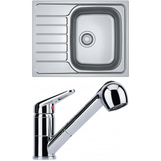 Set Franke N77 (dřez SKN 611-63 + baterie FC 9547.031 Chrom)