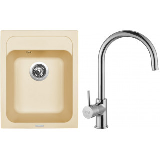 Set Sinks G8250 (dřez Classic 400 Sahara 50 + baterie Vitalia Chrom - lesklý)