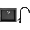 Set Sinks (dřez Cube 560 Granblack 30 + baterie Vitalia Granblack 30)