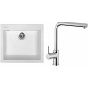 Set Sinks (dřez Cube 560 Milk 28 + baterie Elka Chrom)