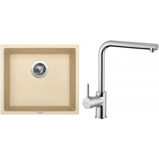 Set Sinks (dřez Frame 457 Sahara 50 + baterie Elka Chrom - lesklý)