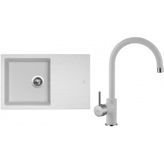 Set Sinks G4428 (dřez Linea 780 Milk 28 + baterie Vitalia Milk 28)