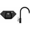 Set Sinks G17530 (dřez Naiky 980 Granblack 30 + baterie Vitalia Granblack 30)
