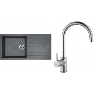 Set Sinks G15072 (dřez Perfecto 1000 Titanium 72 + baterie Vitalia Chrom - lesklý)