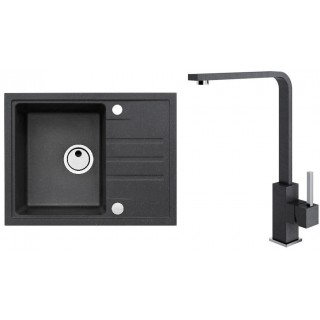 Set Alveus (dřez Intermezzo 30 Black 91 + baterie Afra Black 91)