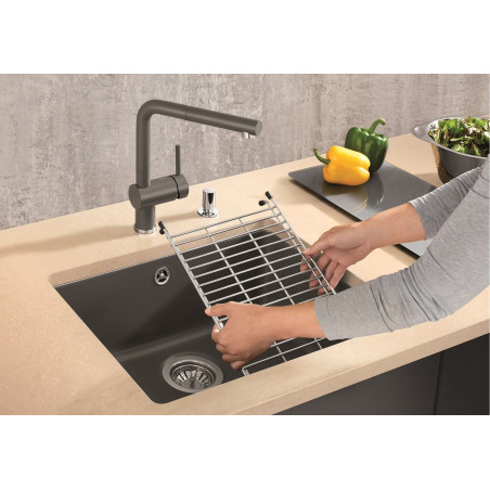 Kuchyňský dřez Blanco Pleon 5 Aluminium - zhotovené otvory - VÝPRODEJ