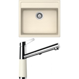 Set Schock S9-5 (dřez Mono N-100 Magnolia + baterie SC-510.120 Magnolia)