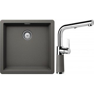 Set Schock S12-7 (dřez Greenwich N-100 Silverstone + baterie SC-540.120 Silverstone)