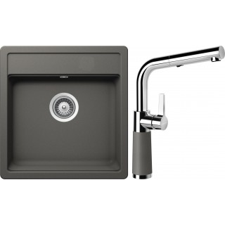 Set Schock S11-7 (dřez Mono N-100S Silverstone + baterie SC-540.120 Silverstone)