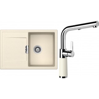 Set Schock S5-11 (dřez Mono D-100S Magnolia + baterie SC-540.120 Magnolia)