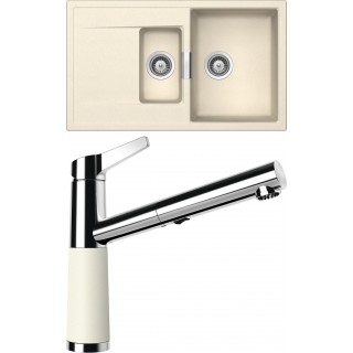 Set Schock S7-5 (dřez Mono D-150 Magnolia + baterie SC-510.120 Magnolia)