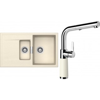 Set Schock S7-11 (dřez Mono D-150 Magnolia + baterie SC-540.120 Magnolia)