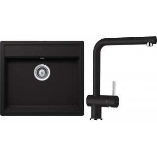 Set Schock S21-3 (dřez Nemo N-100 Nero + baterie Epos Nero)