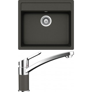 Set Schock S21-5 (dřez Nemo N-100 Asphalt + baterie SC-90 Asphalt)