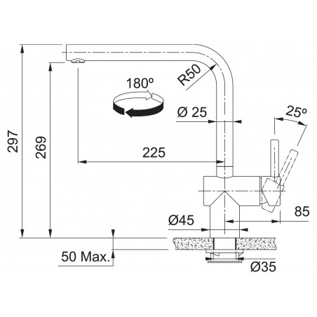 Kuchyňská baterie Franke FC 5489.502 ATLAS NEO SENSOR Celonerez černá, PVD