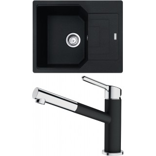 Set Franke G200 (dřez UBG 611-62 Onyx + baterie FC 3055.071 ORBIT Chrom/Onyx)