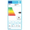 Komínová digestoř Faber Glam Light Zero Drip BK A80, černá/černé sklo mat s transparentním okrajem