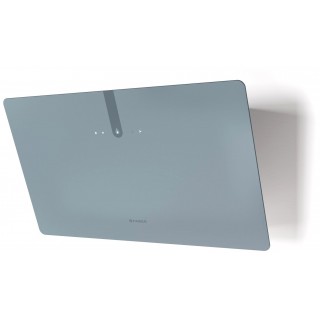 Komínová digestoř Faber Glam Light Zero Drip Plus DB A80, bílá/popelavě modré sklo s...