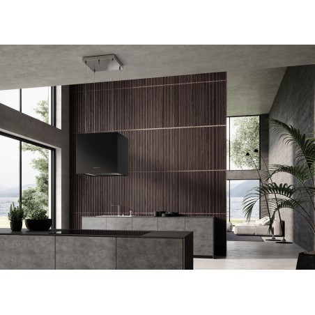 Lustrová digestoř Faber Soft Cube NERO INGO F40, FENIX NTM černá mat