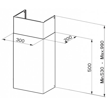 Sada komínů Faber 990 WH