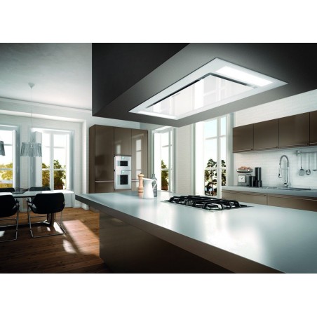 Stropní digestoř Faber Heaven Glass 2.0 WH KL A90, bílé sklo