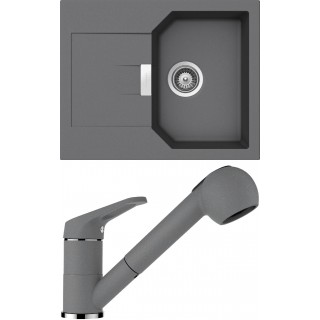 Set Schock S15-2 (dřez Manhattan D-100XS Croma + baterie Cosmo.120 Croma)