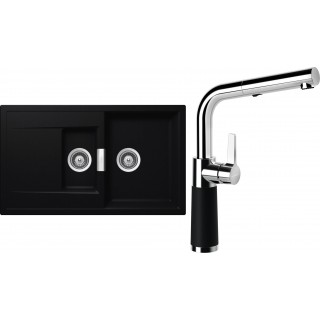 Set Schock S8-7 (dřez Mono D-150 Puro + baterie SC-540.120 Puro)