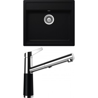 Set Schock S10-5 (dřez Mono N-100 Puro + baterie SC-510.120 Puro)