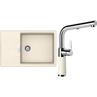 Set Schock S17-11 (dřez Tia D-100LS Magnolia + baterie SC-540.120 Magnolia)