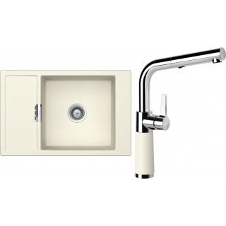 Set Schock S4-11 (dřez Mono D-100XS Magnolia + baterie SC-540.120 Magnolia)