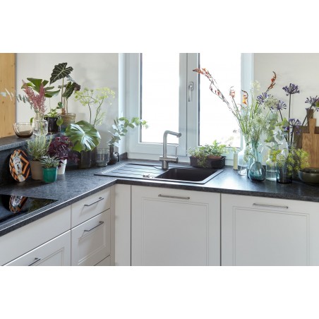 Kuchyňský dřez Schock Formhaus D-100S Nero, horní montáž