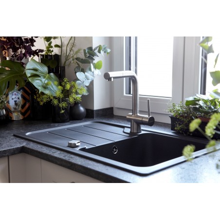 Kuchyňský dřez Schock Formhaus D-100S Onyx, horní montáž