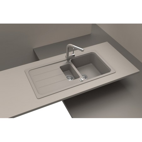 Kuchyňský dřez Schock Formhaus D-150L Onyx, horní montáž