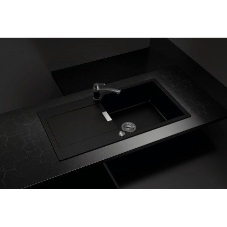 Kuchyňský dřez Schock Manhattan D-100L Nero, horní montáž