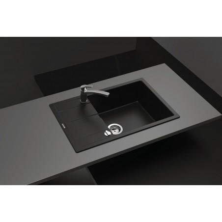 Kuchyňský dřez Schock Manhattan D-100LS Onyx, horní montáž