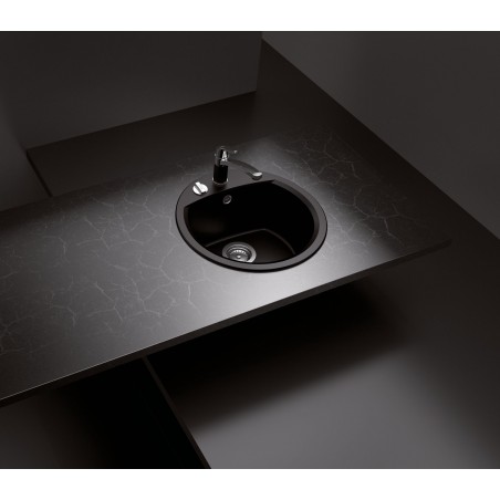 Kuchyňský dřez Schock Manhattan R-100 Nero, spodní montáž