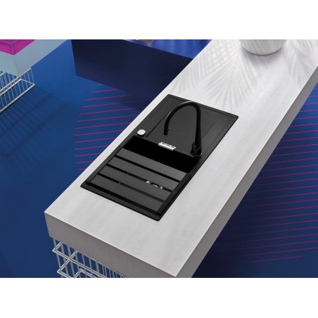 Kuchyňský dřez Schock Mono D-100L Puro, montáž do roviny