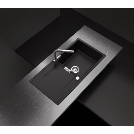 Kuchyňský dřez Schock Mono D-100L Stone, montáž do roviny