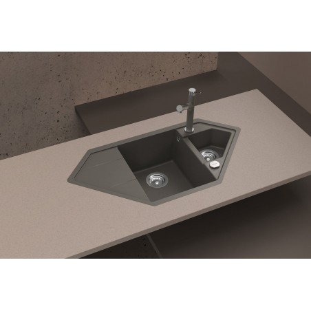 Kuchyňský dřez Schock Signus C-150 Silverstone, horní montáž