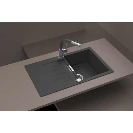 Kuchyňský dřez Schock Signus D-100 Silverstone, horní montáž