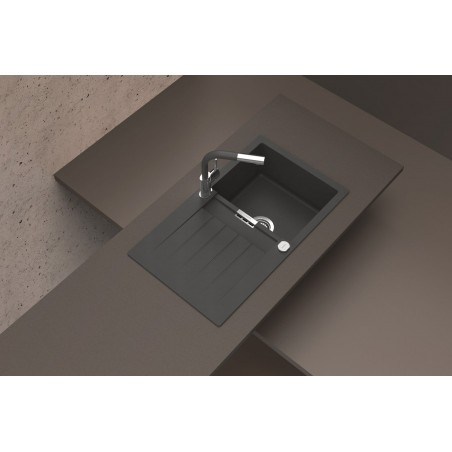 Kuchyňský dřez Schock Signus D-100 Silverstone, horní montáž